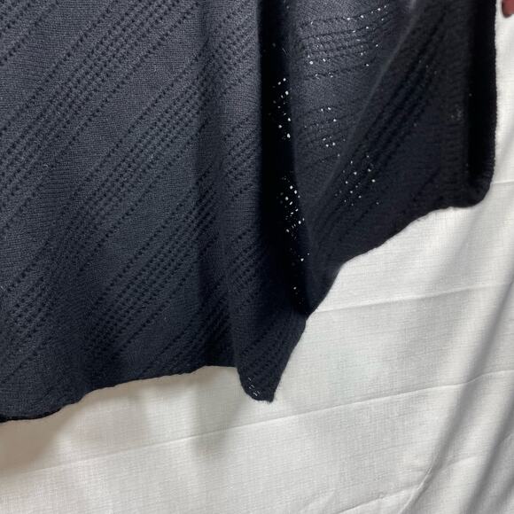 360 CASHMERE Dolman Sleeve Lace Pullover Sweater Black Size S Luxury Whimsigoth - Picture 9 of 11